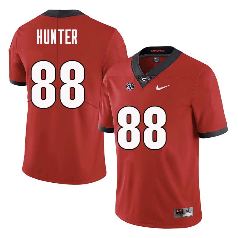 Georgia Bulldogs #88 Jaden Hunter College Football Jerseys Sale-Red